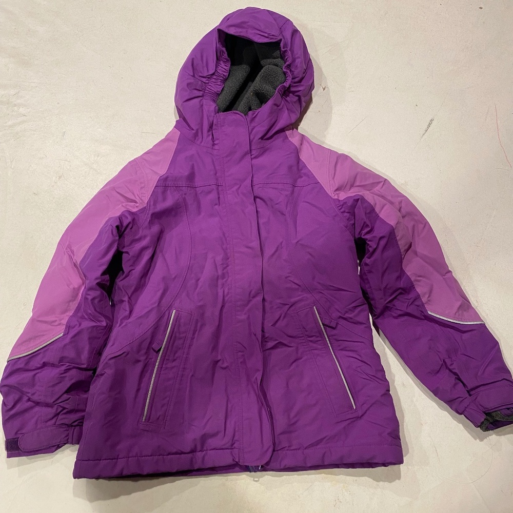 Land's End Winter Coat, size (7-8), color purple